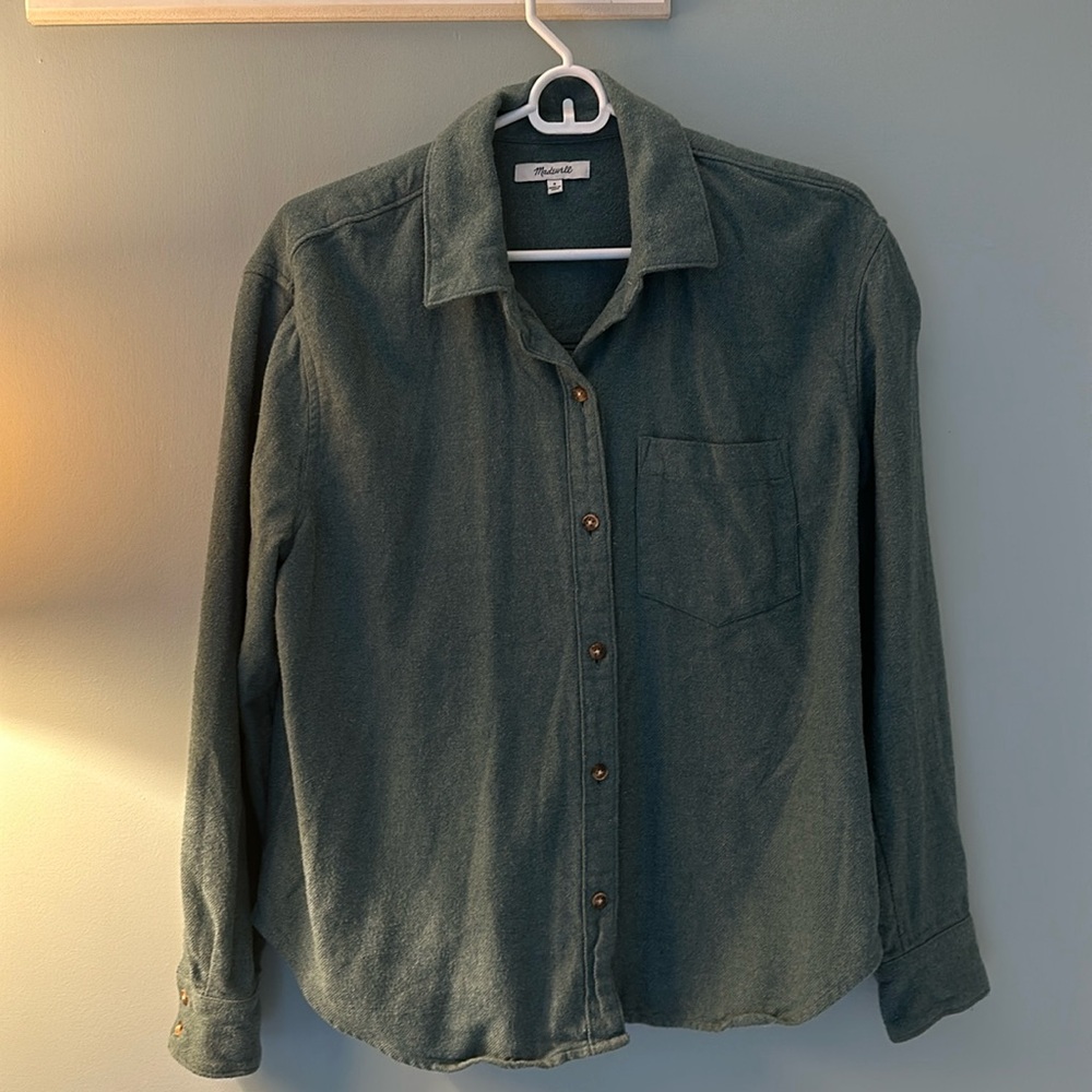 Madewell flannel shirt jacket